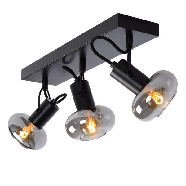 Lucide MADEE - Ceiling spotlight - 3xE14 - Black - detail 1